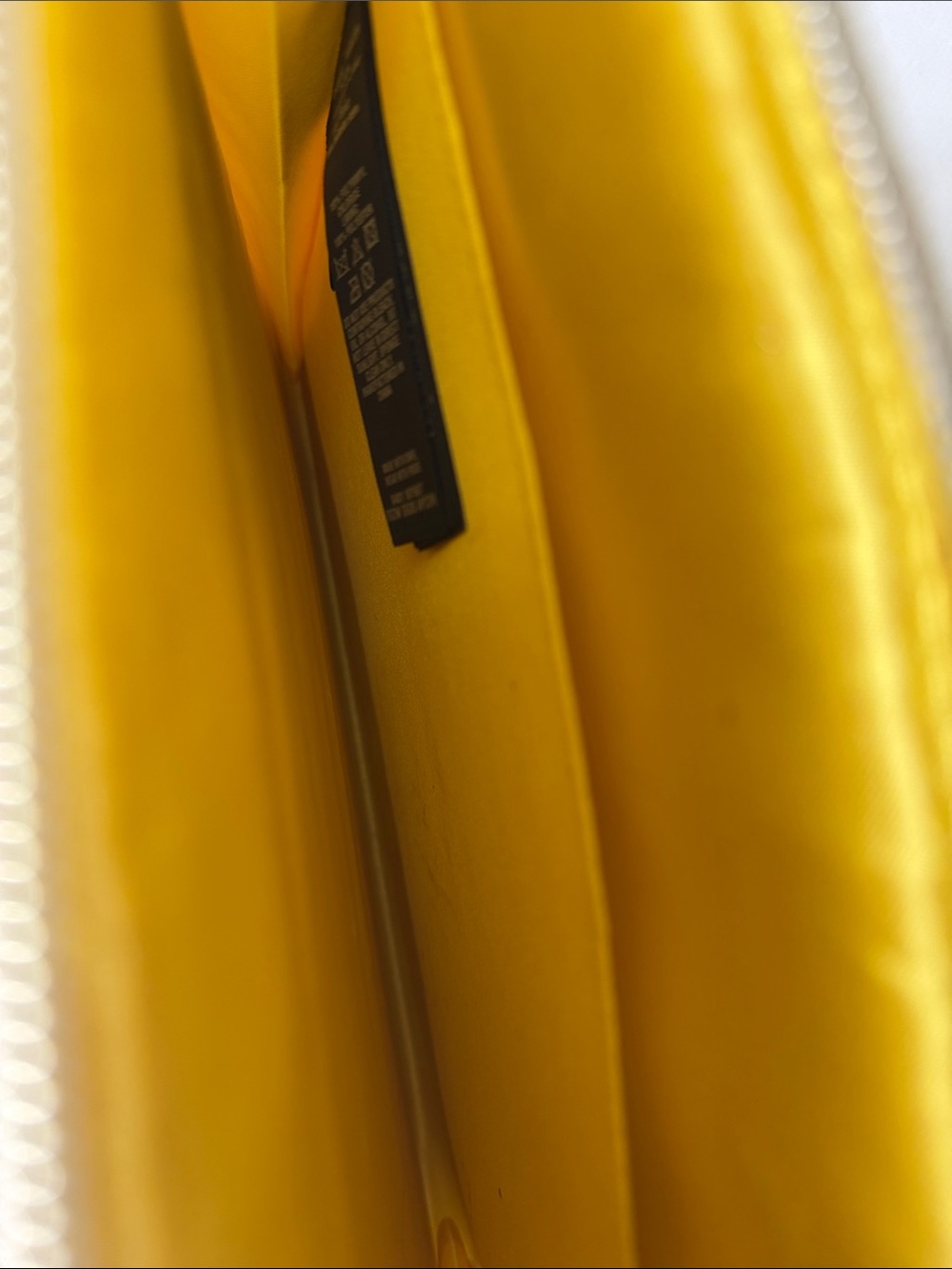 Ted Baker Yellow Patent Pouch with Pink Bow Detail - Picture 5 of 10